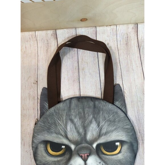 WO 2 X KITTY Grumpy Cat Bag High Definition Real Graphics Shoulder Bag - Picture 2 of 11